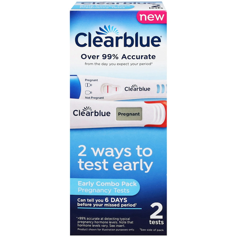 Clearblue® Früherkennung & Digitaler Schwangerschaftstest Kombipackung