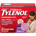 Kinder Tylenol® Kautabletten – Schmerz- und Fiebermittel (160 mg, Traubengeschmack)