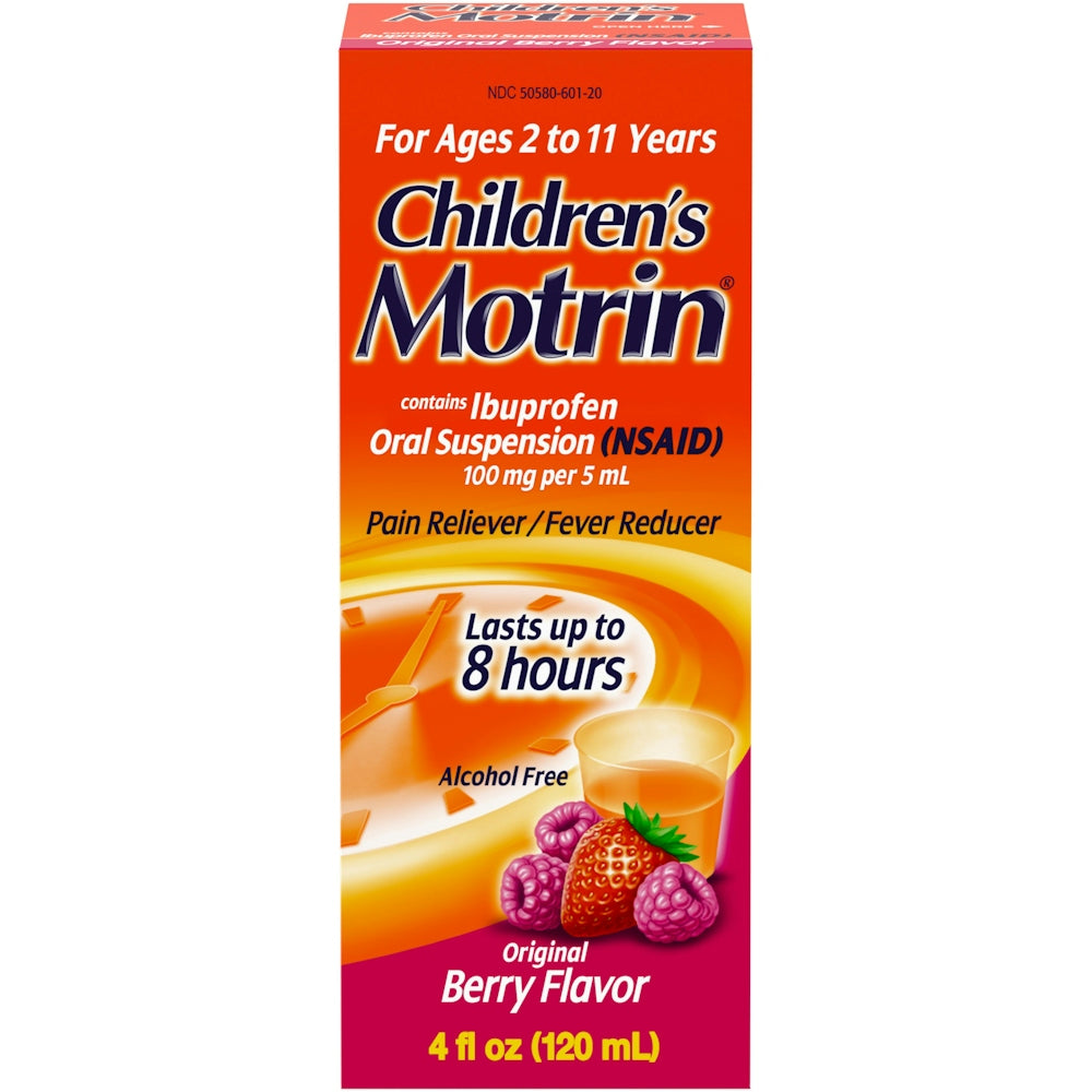Children's Motrin Schmerzmittel/Fiebersenker, Original Beeren-Geschmack, orale Suspension, 4 fl oz