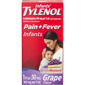 Tylenol për foshnja kundër dhimbjeve + etheve, 160 mg, me shije rrushi, 30 ml