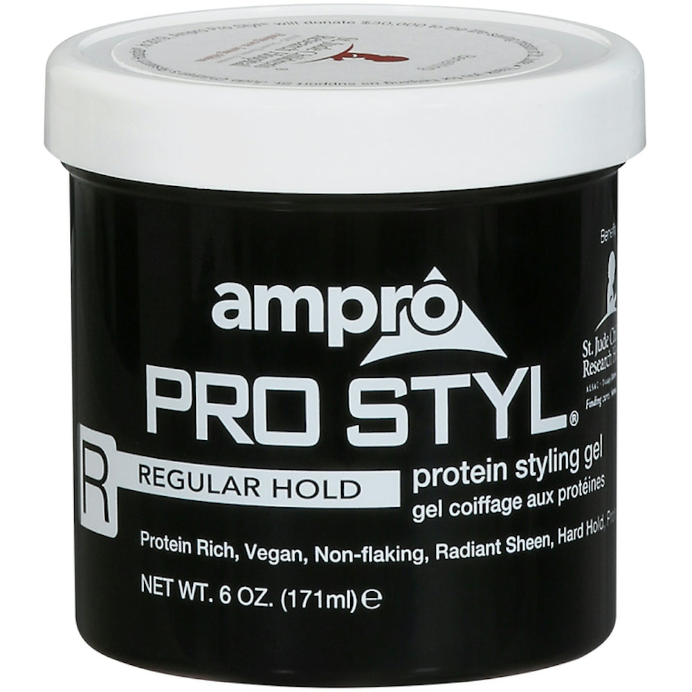 Ampro Pro Styl Xhel Stilues me Proteina, 170 g - Fiksues i Fortë pa Alkool