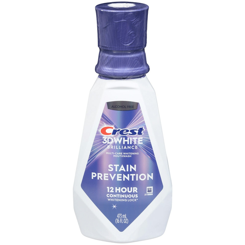 Crest 3D White Deep Stain Prevention Shpëlarës zbardhues i gojës - 473 ml