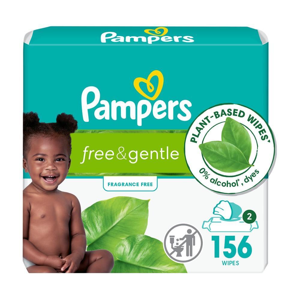 Peceta për Fëmijë Pampers Aqua Pure, 156 copë - 99% Ujë, pa Aromë dhe Hipoalergjike