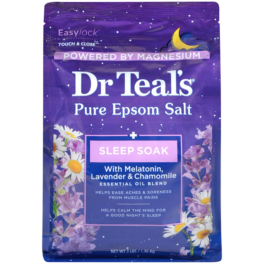 Dr Teal's Reines Bittersalz Melatonin Schlaf-Badezusatz 1,36 kg