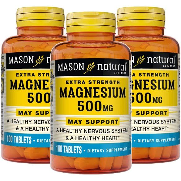 Mason Natural® Magnez Forcë Shtesë - 500 Mg