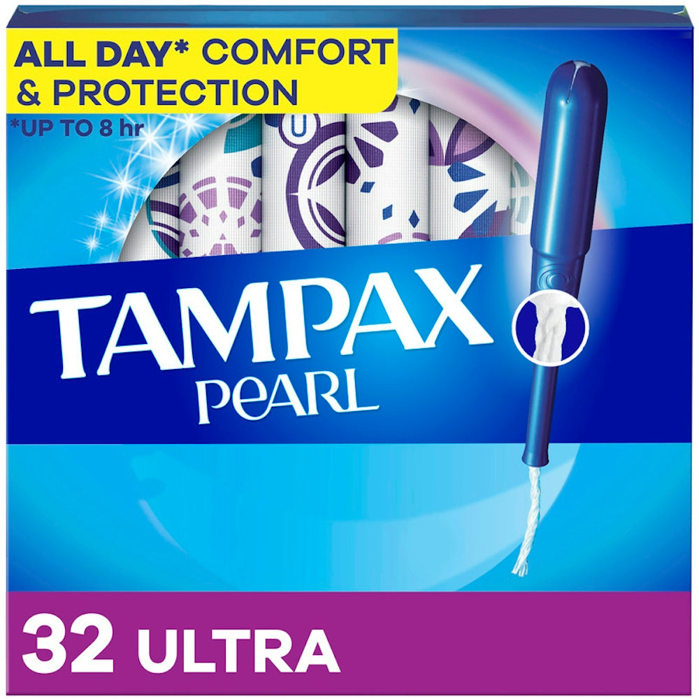 Tampax Pearl Tampons – Ultra Saugstärke mit LeakGuard-Geflecht – unparfümiert – 36 Stück