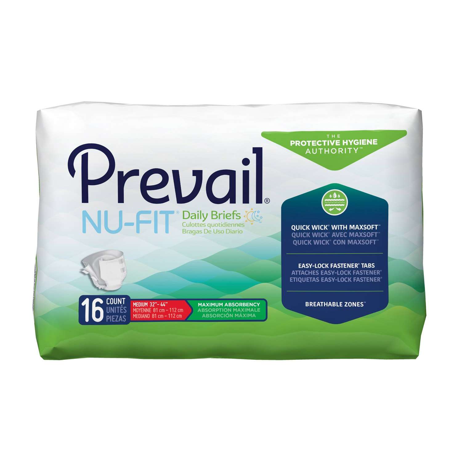 Prevail Nu-Fit Inkontinenz-Slips für Erwachsene, Größe L – Packung mit 20 Stück