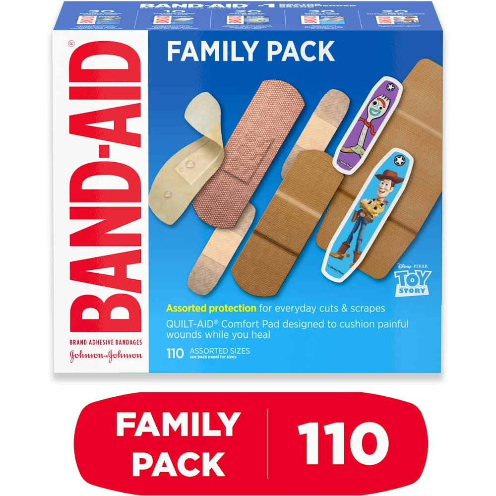 Pako Asortimi me Shirit Ngjitës Band-Aid me Madhësi të Ndryshme Familjare