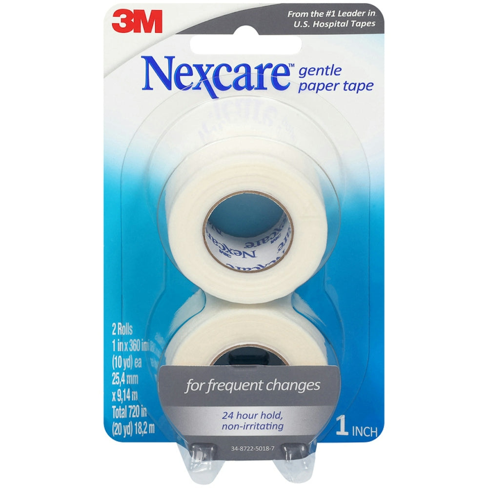 Rulona shiritash të butë letre për ndihmën e parë Nexcare 1 inç x 10 jardë