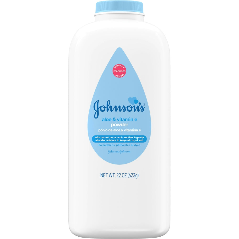 Pudër bebesh me niseshte misri Johnson's, e prodhuar natyralisht, 623 g