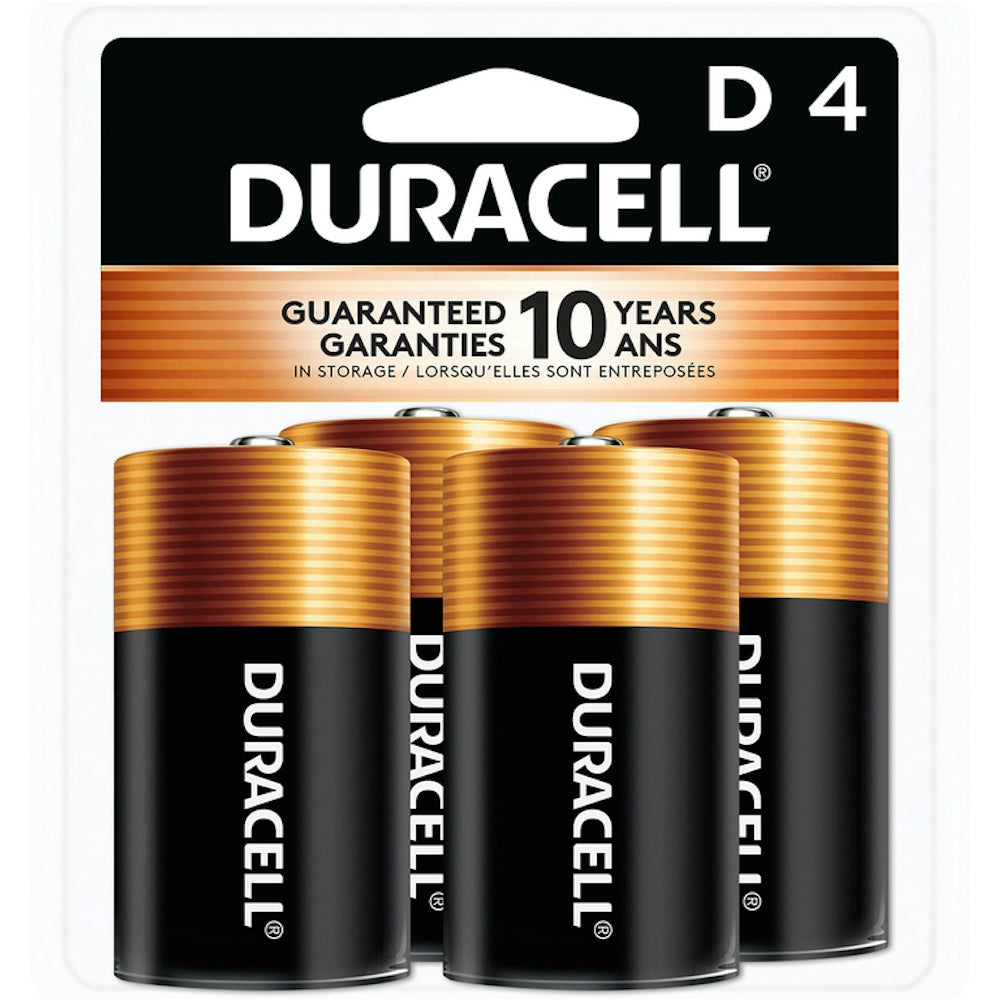 Duracell Coppertop D Batterien – 4er-Pack Alkaline-Batterie