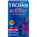 Trojan Double Ecstasy Gleitmittelbeschichtete Kondome - 10 Stück