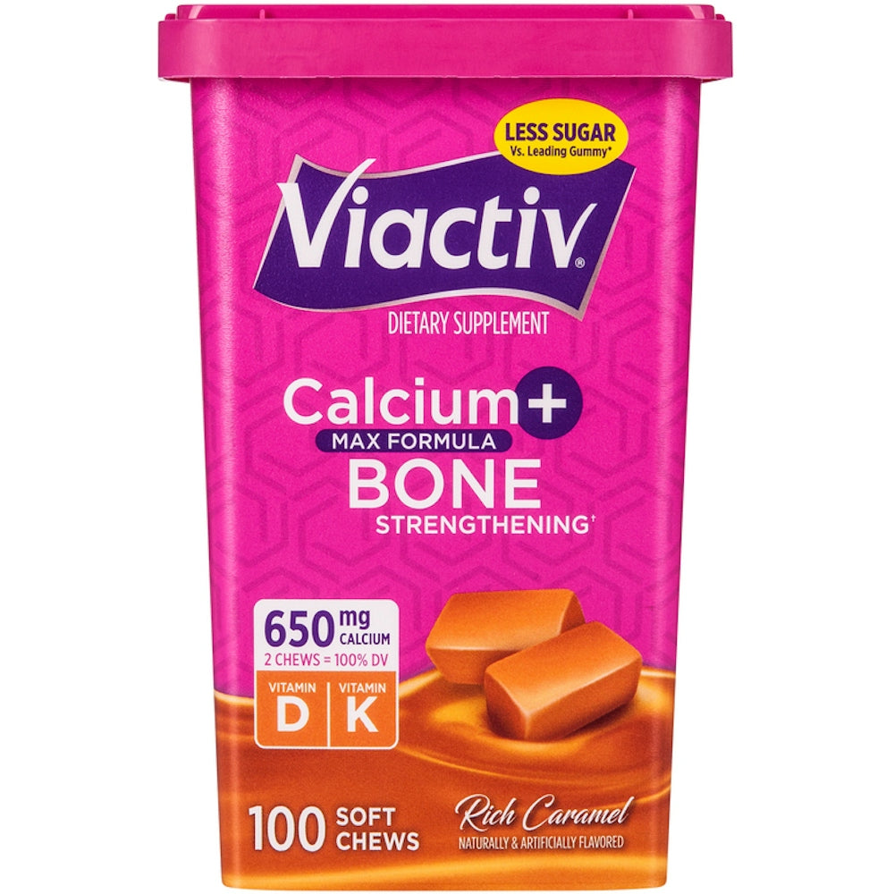 Viactiv Kalcium Plus D Suplement Ushqimor Karamele të buta - Karamel - 100 copë