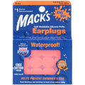 Mack's Pillow Soft Silikon-Ohrstöpsel für Kinder, wasserdicht – Orange, 6 Paar