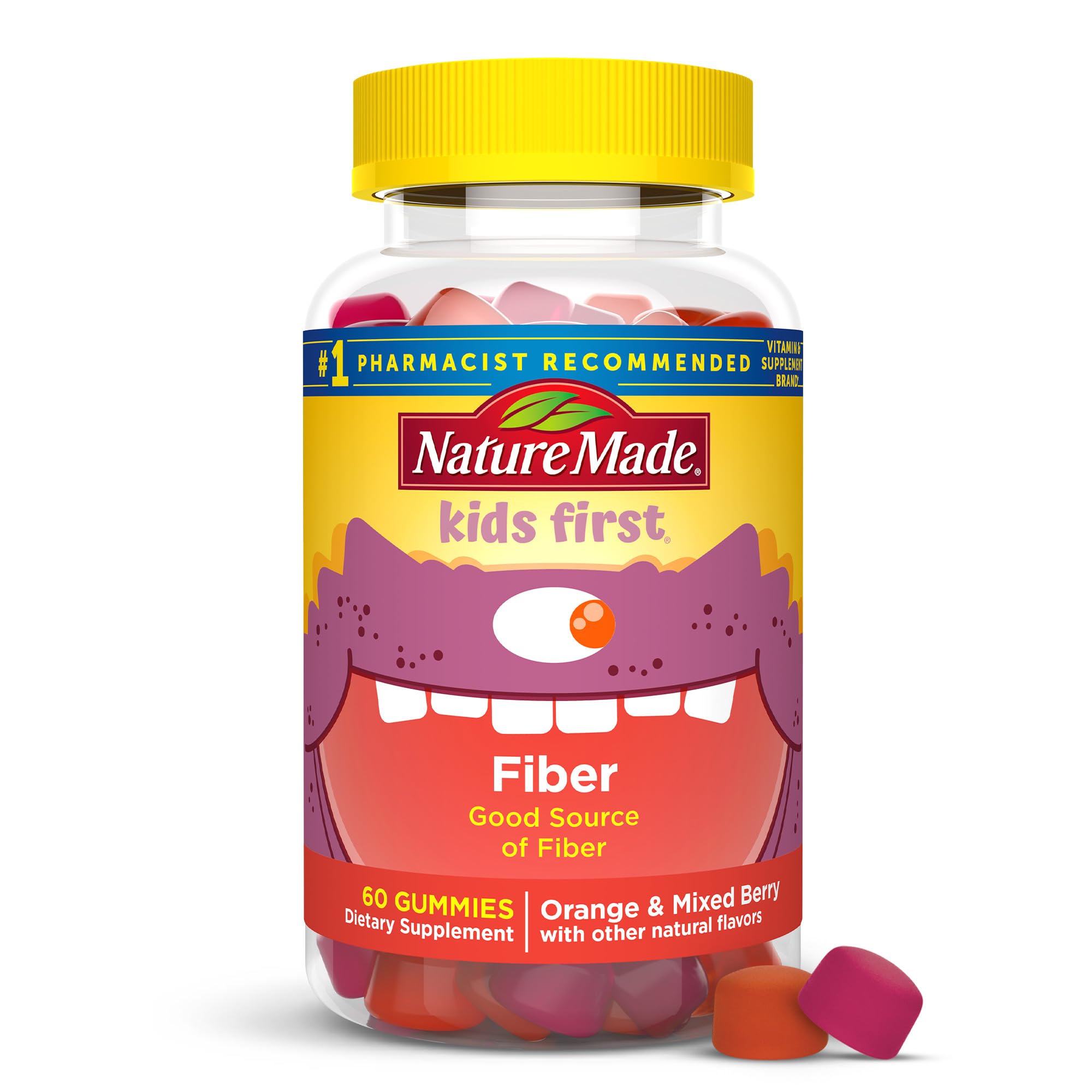 Nature Made Kids First Ballaststoff Gummibärchen Orange & Gemischte Beere