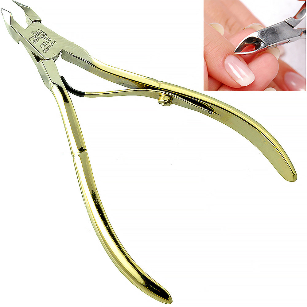 Camila Solingen 4 vergoldeter Nagelhautschneider – 5mm Klinge