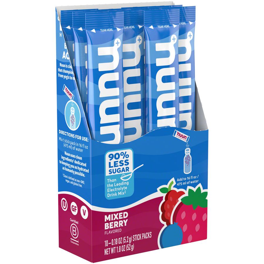 Nuun Sport Pulver - Gemischte Beere, 10er-Pack