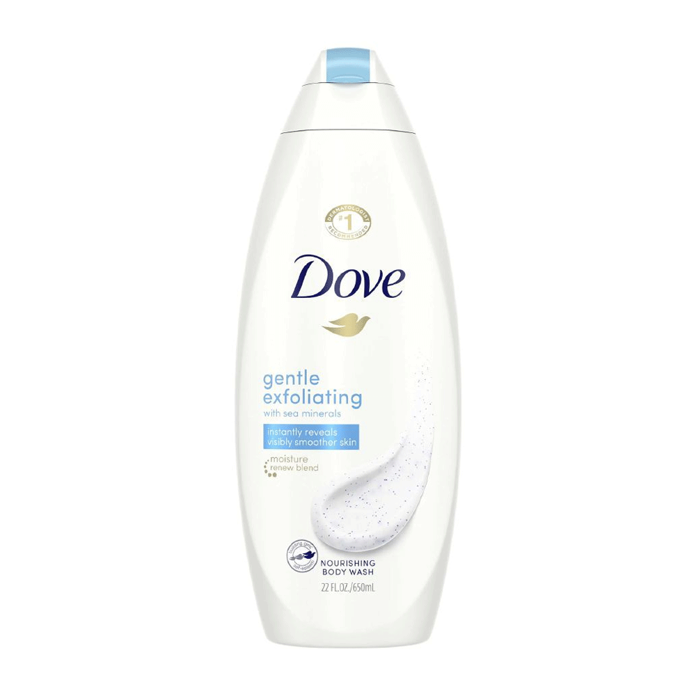 Dove Cremedusche, Sanftes Peeling, Meeresmineralien 591 ml
