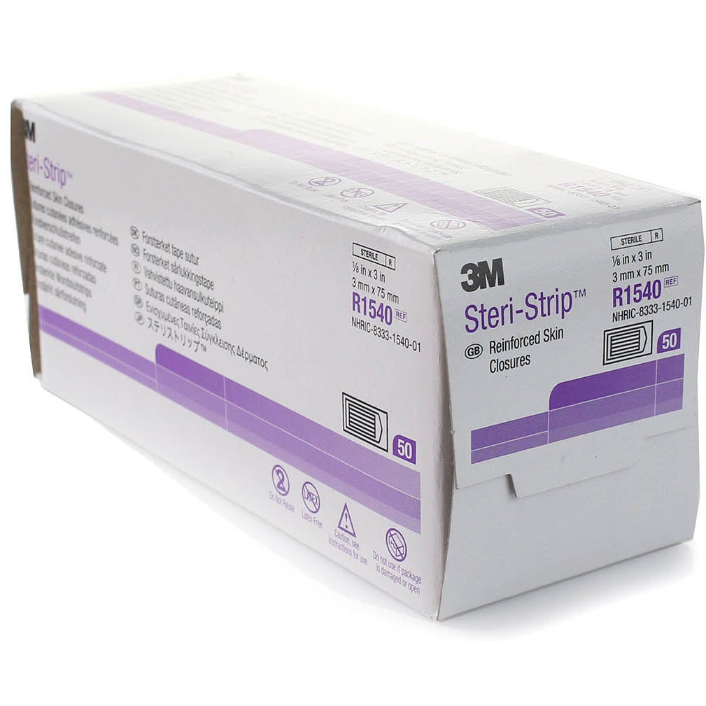 3M Steri-Strip, Wundverschlussstreifen, weiß opak, 3 mm B x 75 mm L