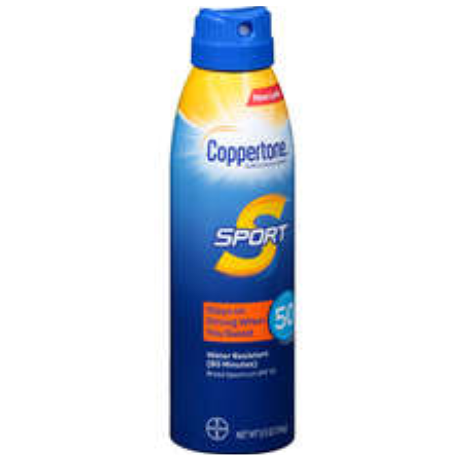 Coppertone Sport Sonnenschutz Continuous Spray Breitspektrum LSF 50, 163 ml