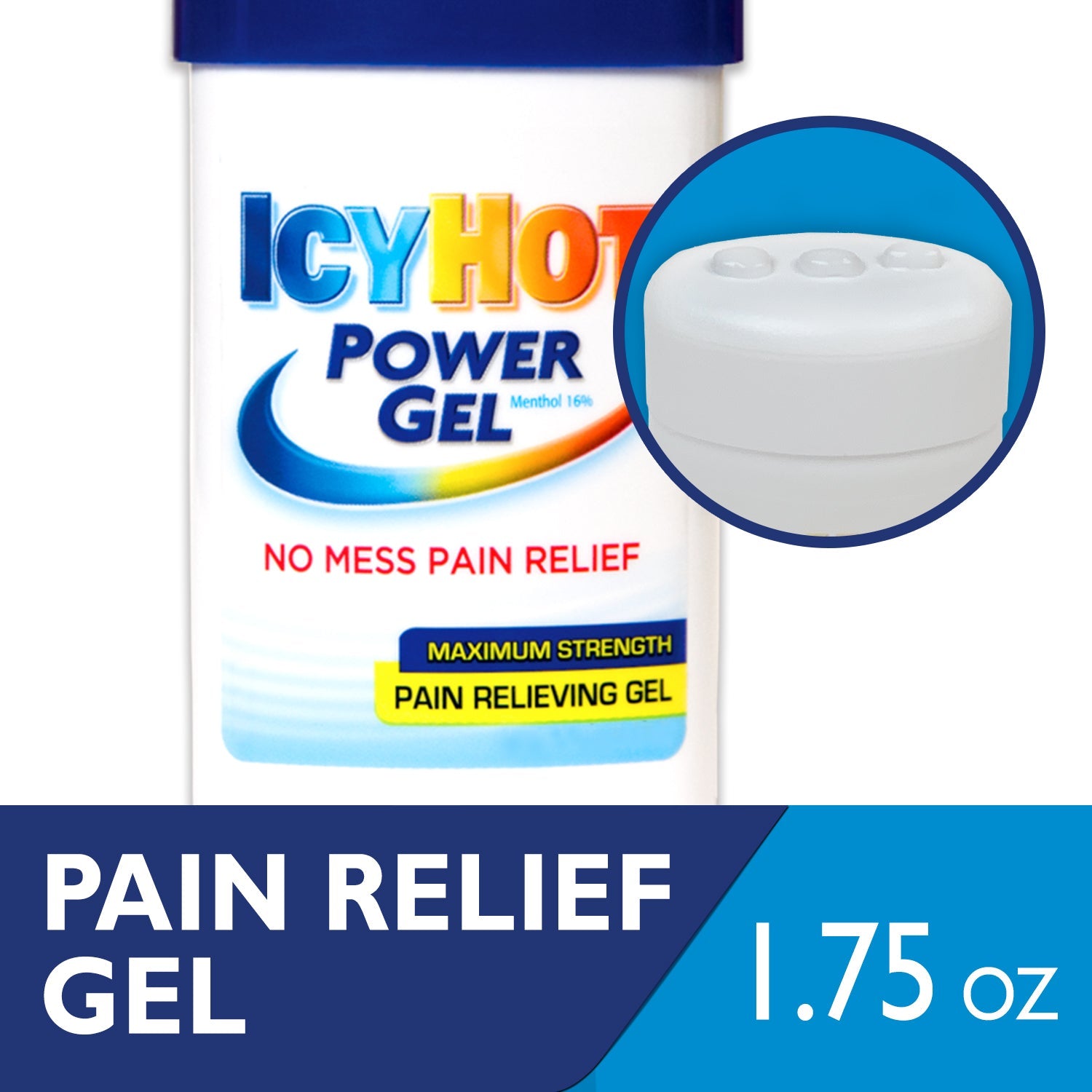 Icy Hot Power Gel Schmerzlinderndes Gel, maximale Stärke
