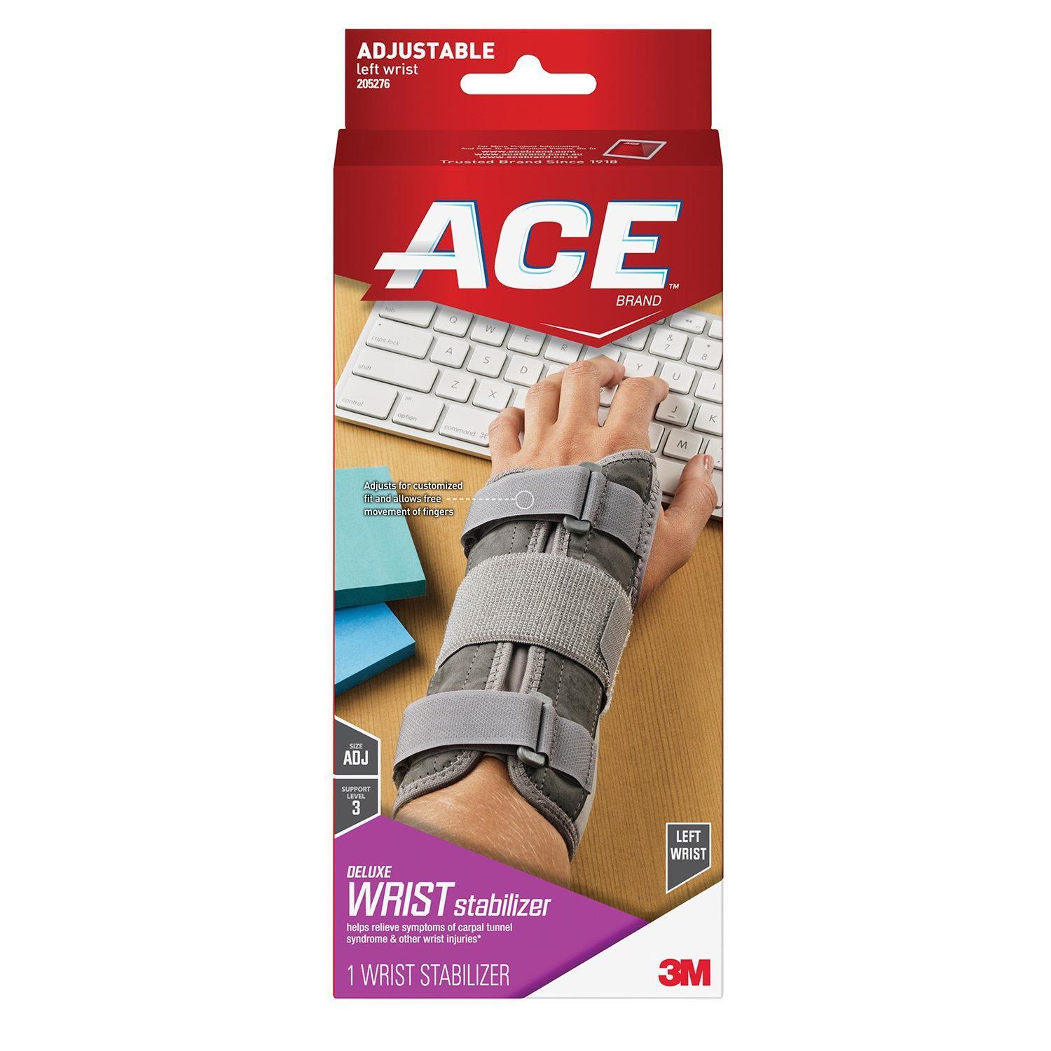 Ace Deluxe Handgelenkbandage, links, 205276, Einheitsgröße
