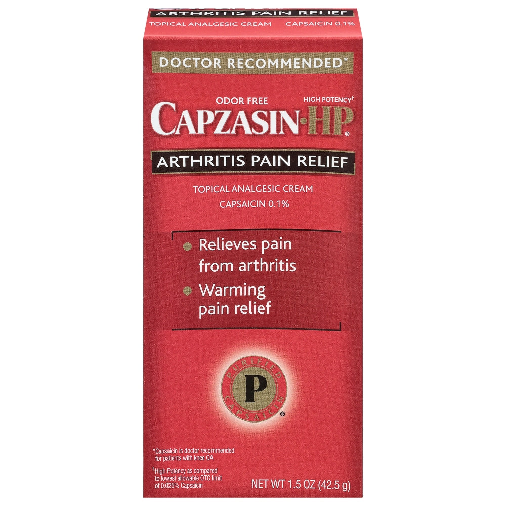 Capzasin Hochwirksame Arthritis-Schmerzlinderungscreme 1,5 Unzen Tube Flex-Pack