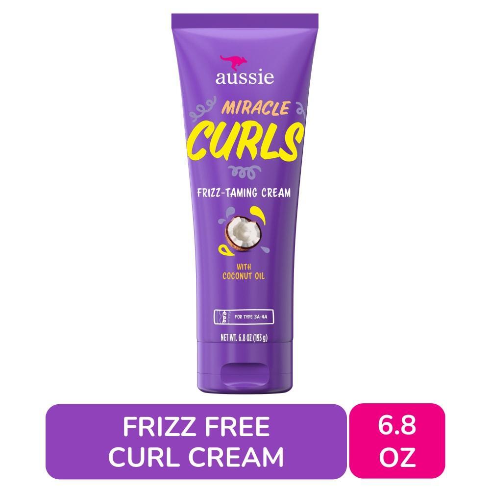 Krem ricash kontrollues të elektrizimit Aussie Miracle Curls me vaj kokosi dhe jojobe, 200 ml