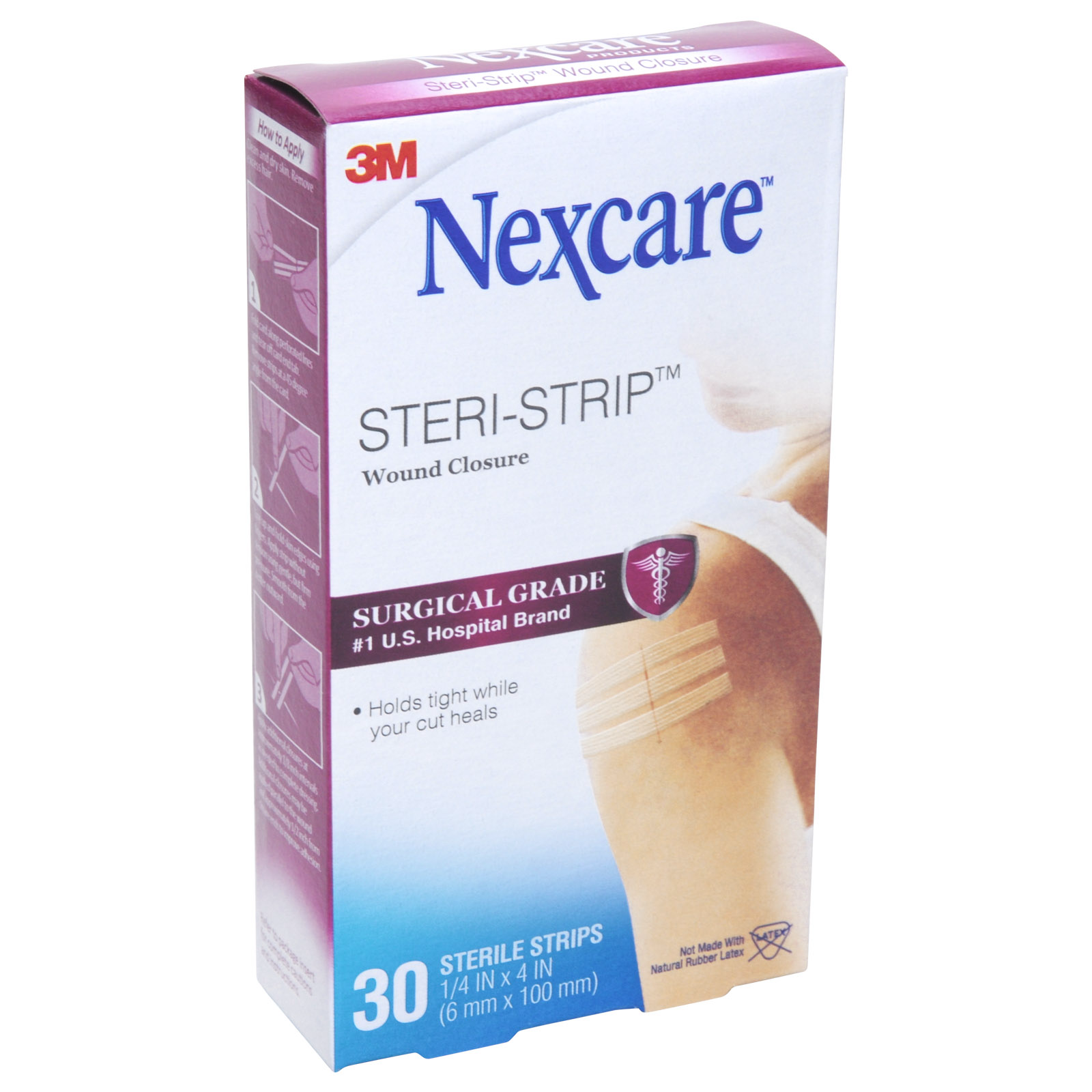 Nexcare 3M H1546 Steri-Strip Wundverschlussstreifen, 6mm X 100mm, 30 Streifen