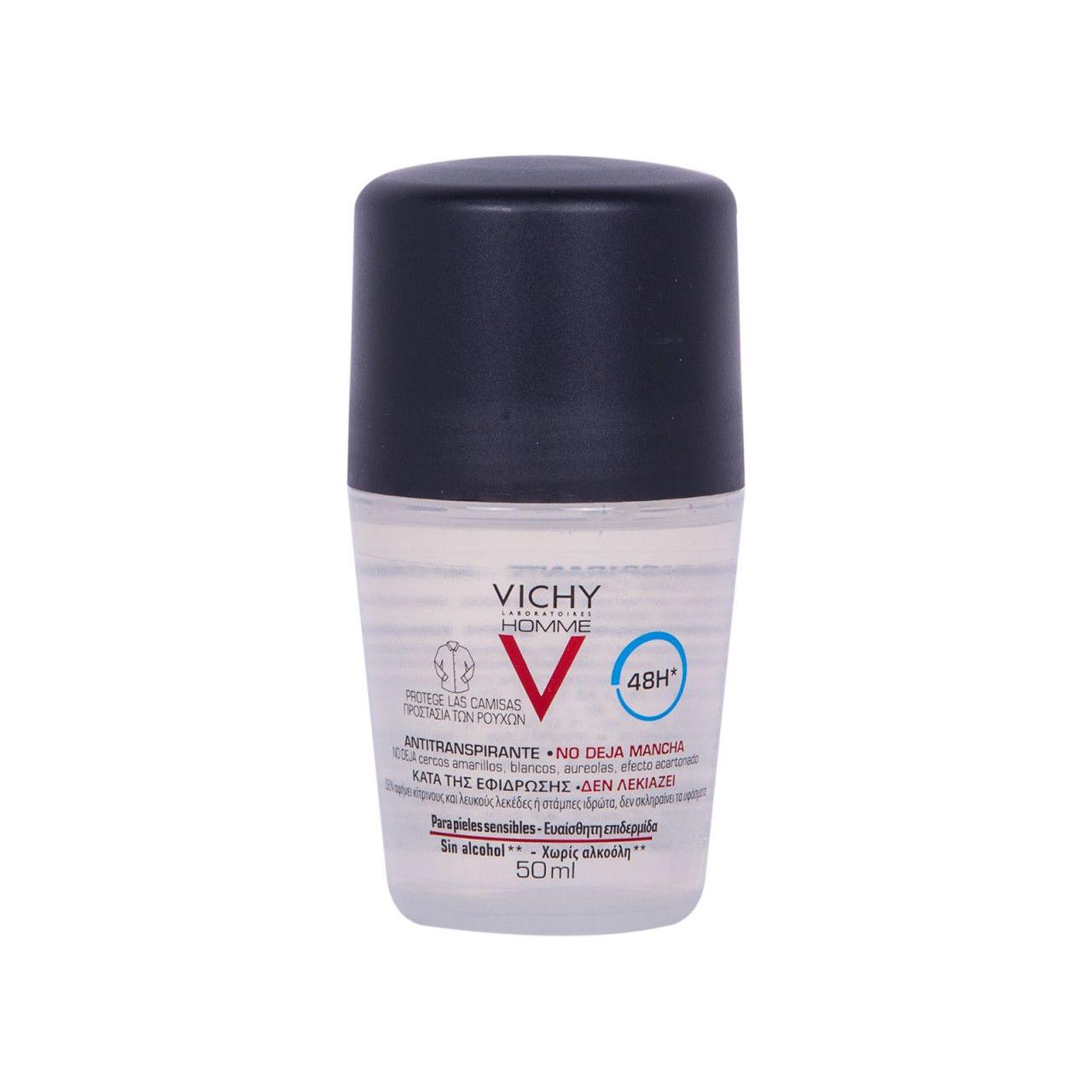 Vichy Homme 48H Antitranspirant Roll-On Anti-Flecken 50ml