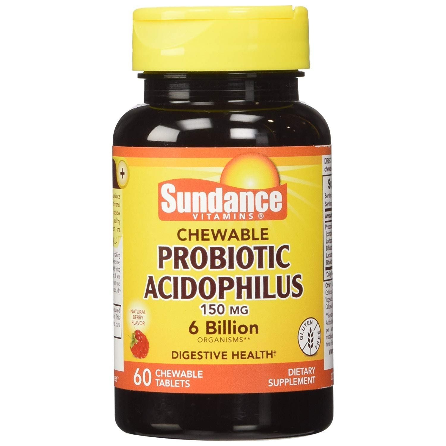 Sundance Vitamins Probiotic Acidophilus - 60 tableta të përtypura