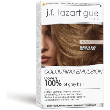 J.f. Lazartigue Färbe-Emulsion für graues Haar Blond 60ml