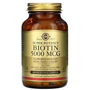 Solgar Biotin 5000 mcg 100 pflanzliche Kapseln