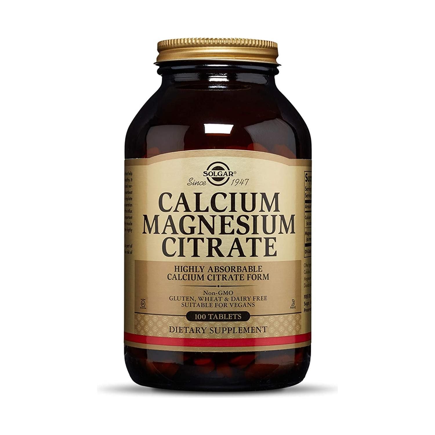 Solgar Calcium Magnesium Citrat 100 Tabletten