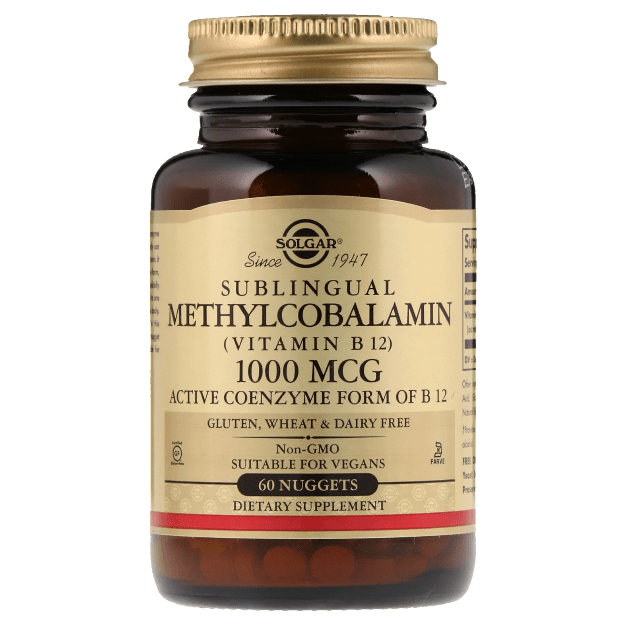 Solgar Metilkobalaminë (Vitamina B12) 1000 mcg 60 Kokrriza