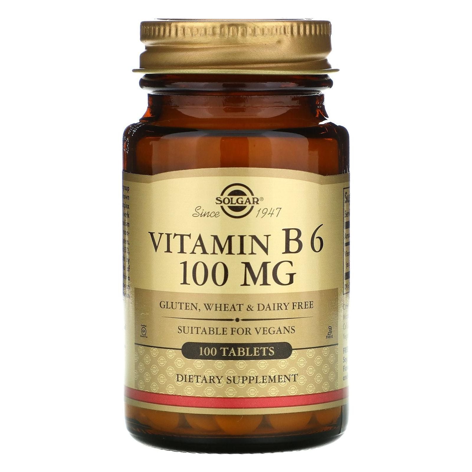 Solgar Vitamin B6 100 mg, 100 Tabletten