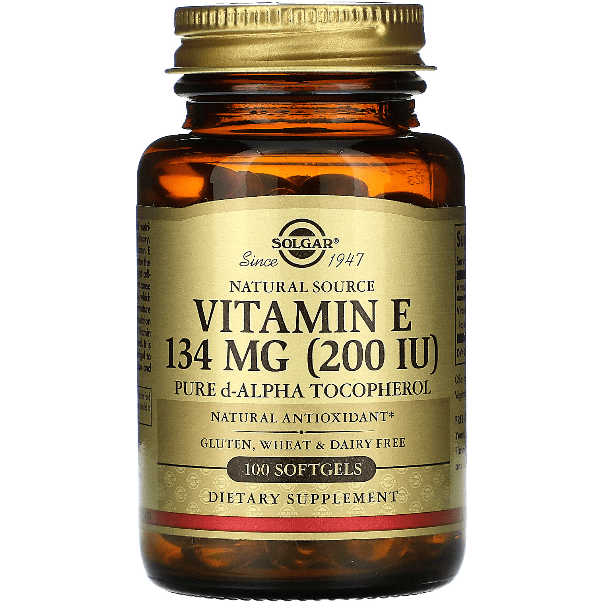 Solgar Vitamin E 200 IE 100 Alpha Softgels