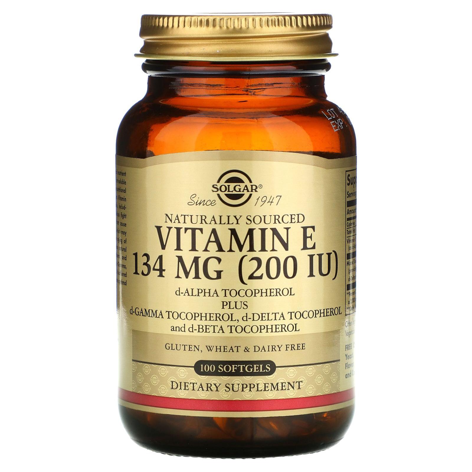 Solgar Vitamin E 134 mg (200 IE) 100 Weichkapseln