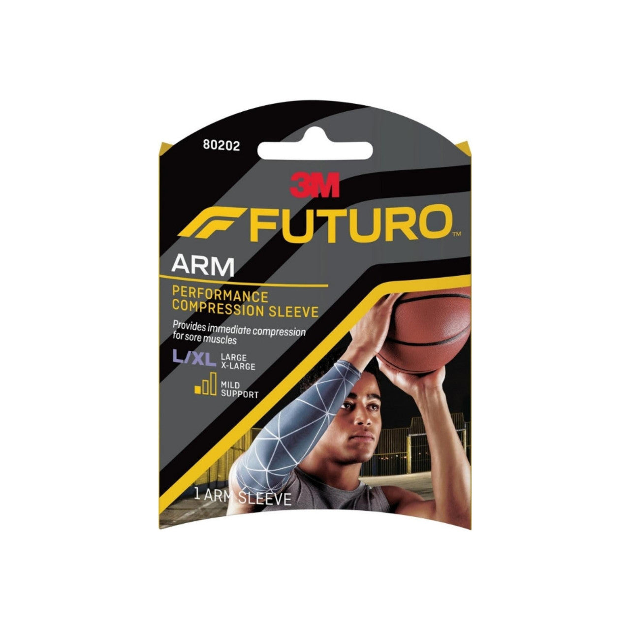 Futuro Performance Kompressions-Armstrumpf, feste Kompression zur Muskelunterstützung, L/XL
