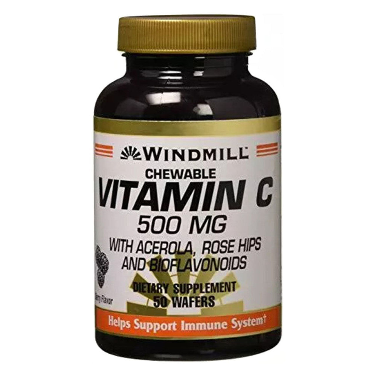 Windmill® Vitamin C 500 mg Kautabletten – Orangengeschmack (50 Tabletten)