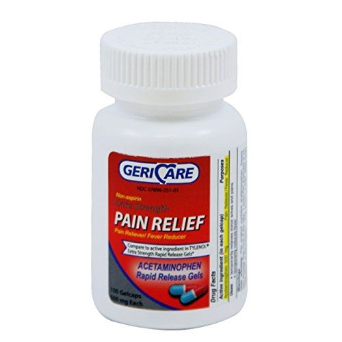 McKesson Brand Extra Stärke Schmerzmittel Rapid Release Gelkapseln, 100 Stück