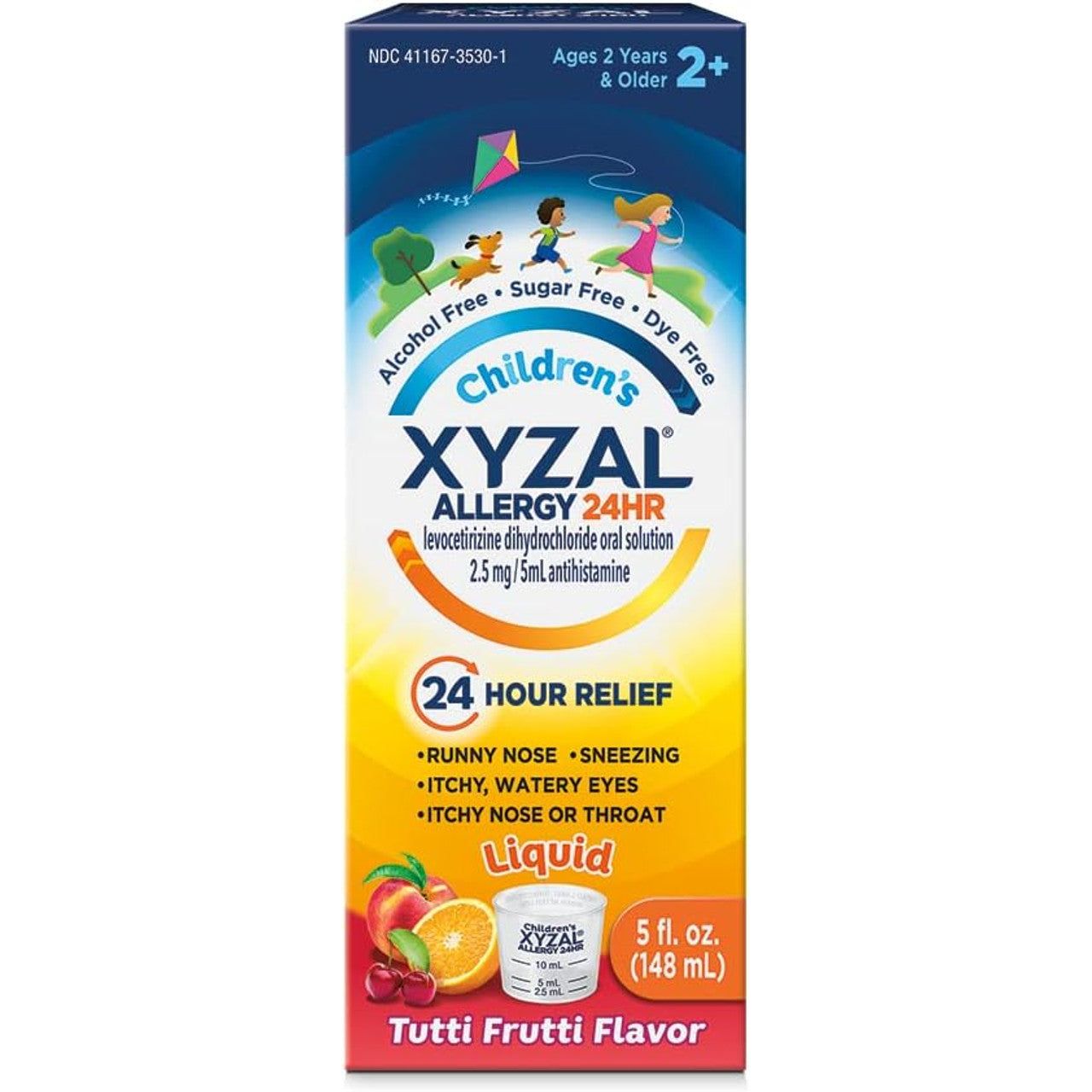 Xyzal Allergie, Kinder, 24 Std., Kaugummi-Geschmack, Flüssigkeit 147 ml