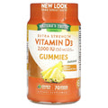 Nature's Truth Vitamin D3, Extra Stark, 50 mcg, Vegetarische Gummibonbons, Natürlicher Ananasgeschmack