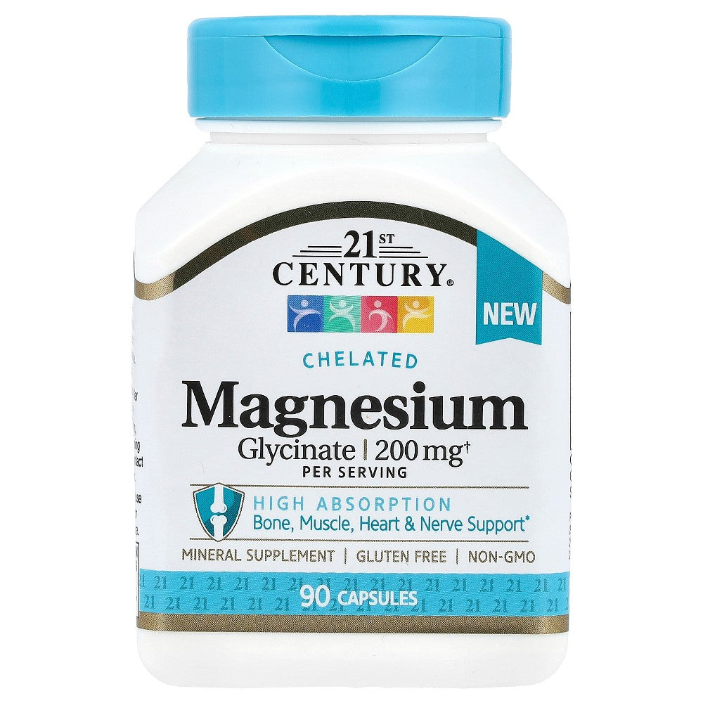 21st Century Magnesium Glycinat 200 mg pro Portion Kapseln 90 St.