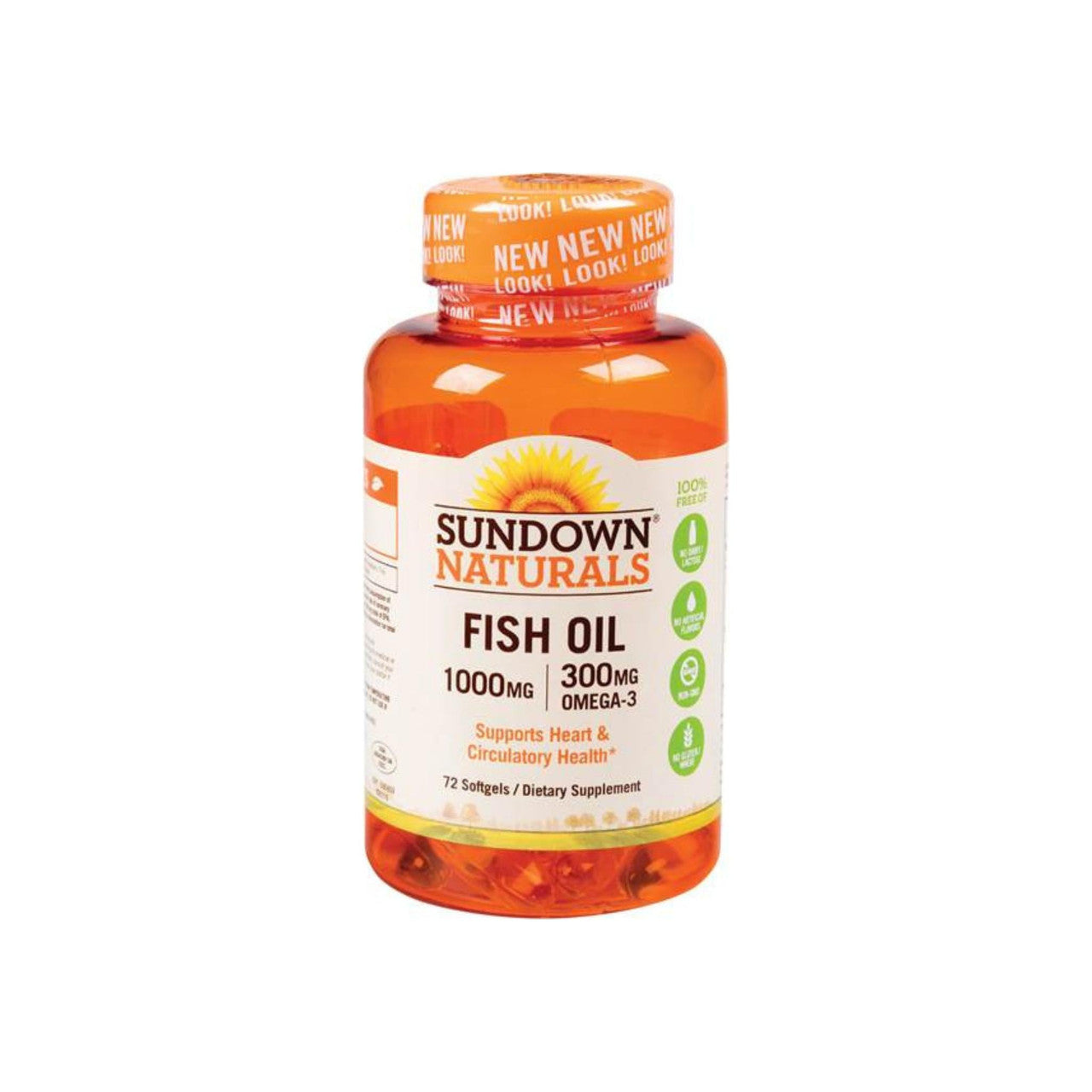 Sundown Naturals, Vaj Peshku Natyral, 1000 Mg