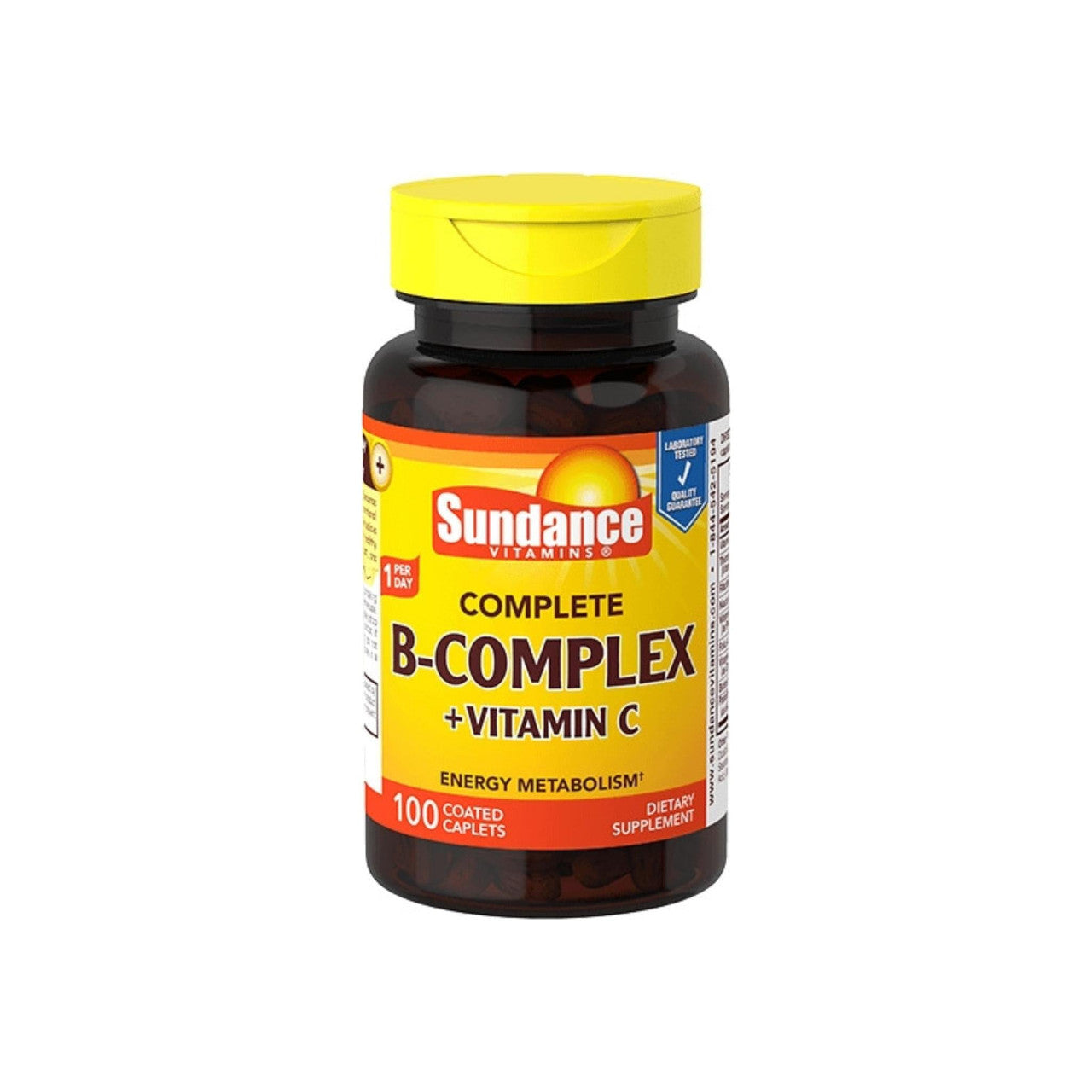 Sundance Vitamins, B-Komplex + Vitamin C, 100 überzogene Kapseln