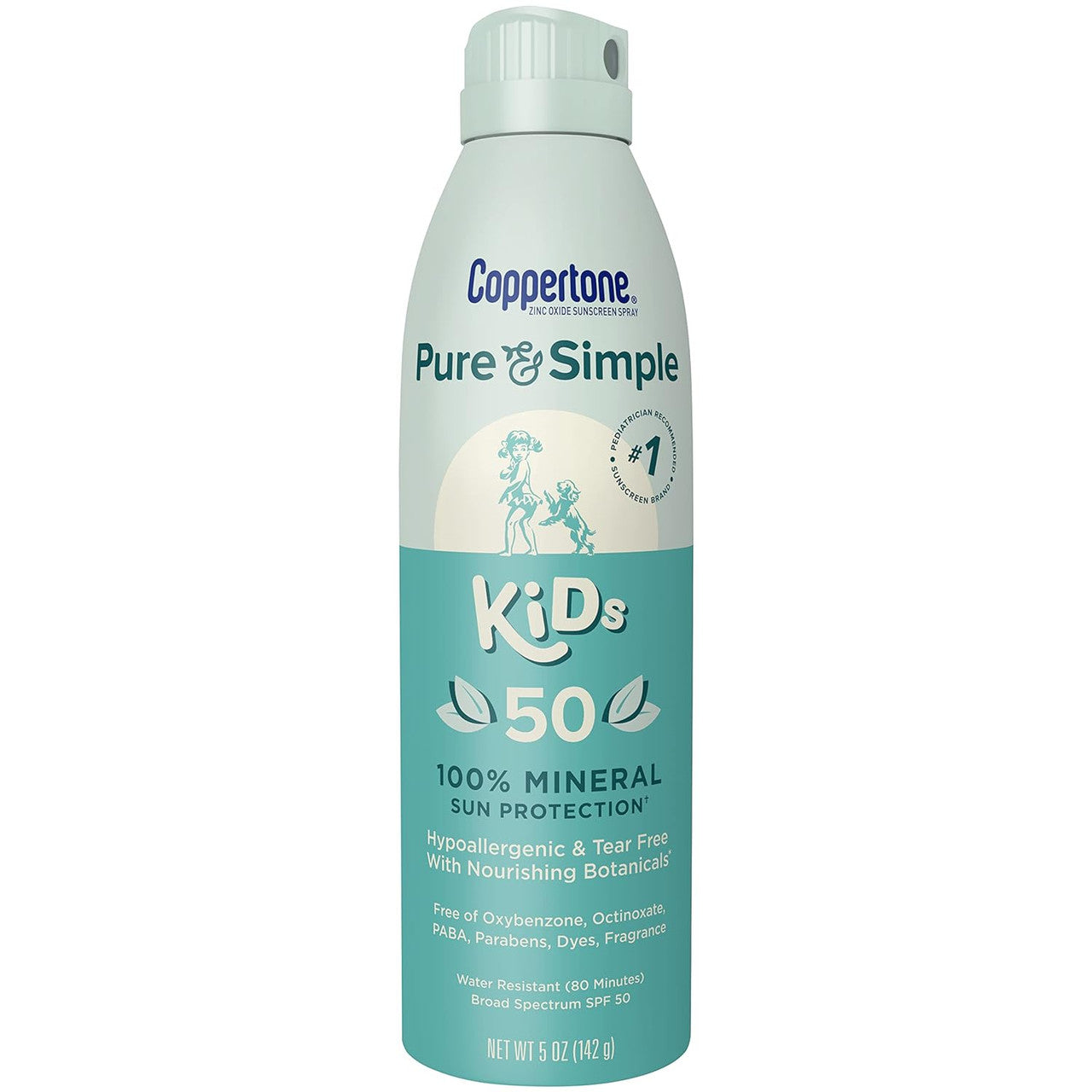 Coppertone Pure & Simple Kinder-Sonnenschutzspray - LSF 50 - 150ml