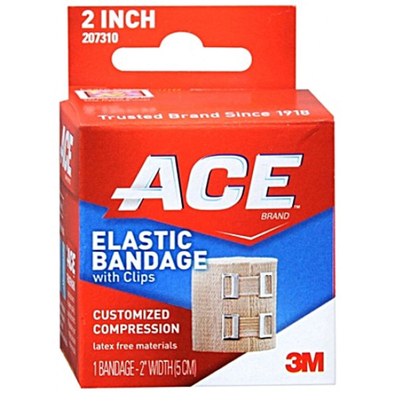 ACE-Elastikbinde, mit Klammern, 5 cm