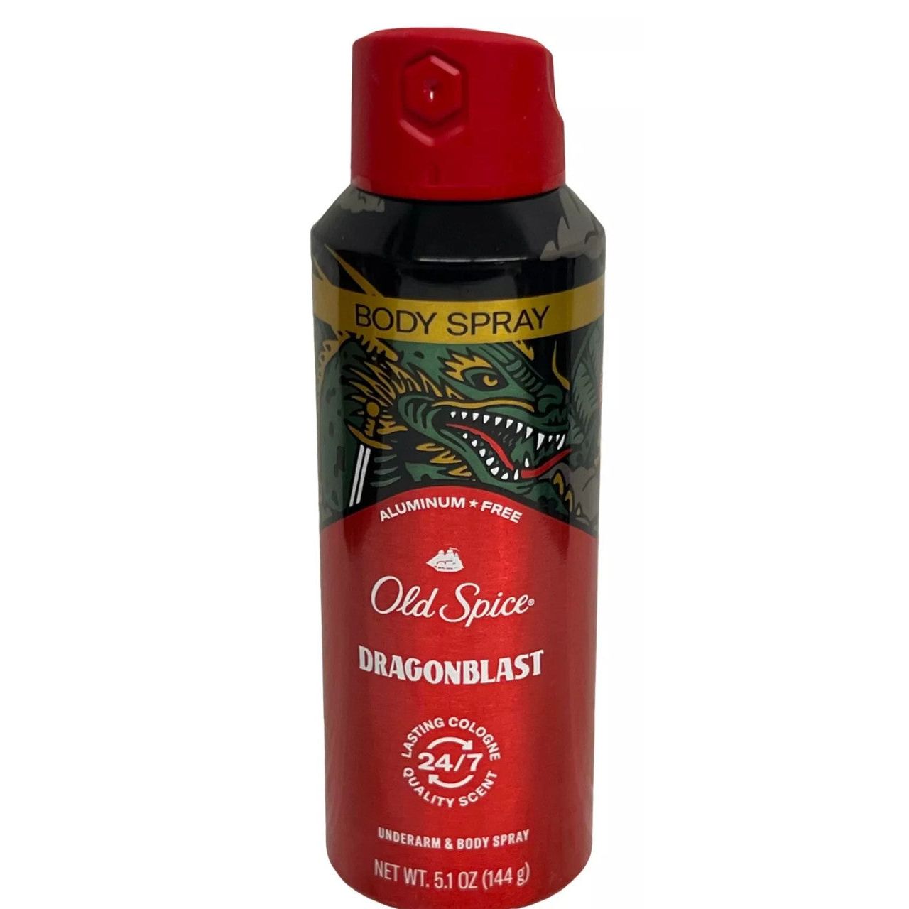 Old Spice Shprehës trupi pa alumin për burra, Dragonblast, 5.1 Oz