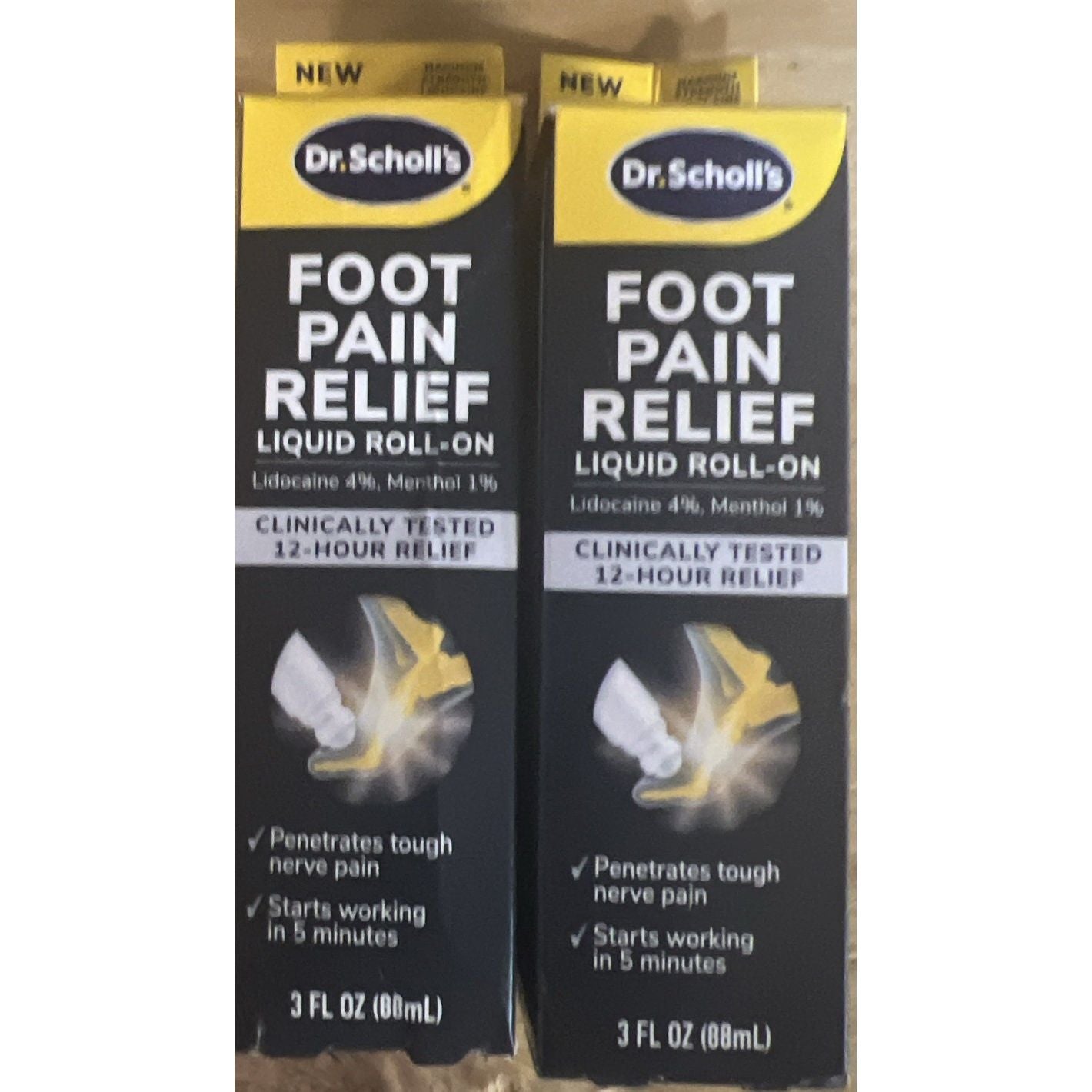 Dr. Scholl's® Roll-on me Lëng për Lehtësimin e Dhimbjeve me Veprim të Dyfishtë (3 oz)